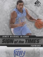2014-15 SP Authentic - James Michael Mcadoo #SOT-JM