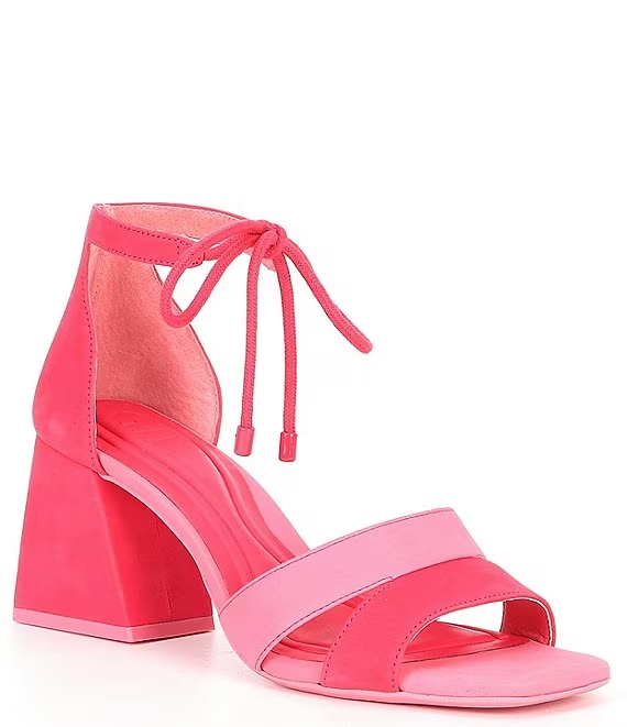 Giani Bini Late Nite Candy Pink Block Heel Dress Shoes SZ 7