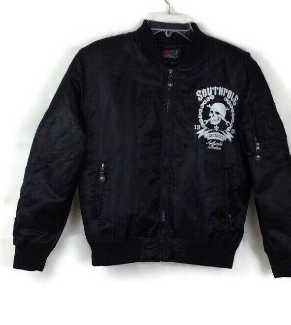 SOUTHPOLE MCMXCI Authentic Collection BOYS Black Motorcycle SOUTHPOLE MCMXCI Authentic Collection BOYS Black Motorcycle