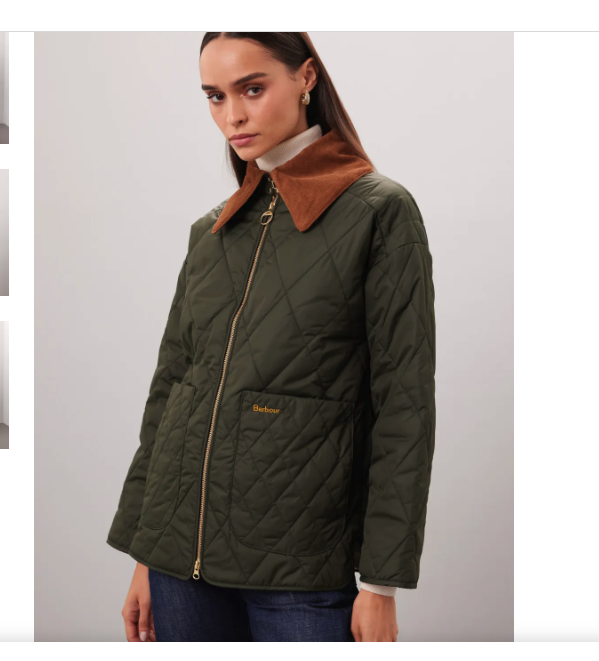 Pre-owned Barbour Woodhall Quilted Jacket In Sage Ancient Msrp$395 Chic & Comfortable