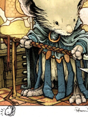 MOUSE GUARD~ David PETERSEN w/ Sketch LIMITED ART PRINT e