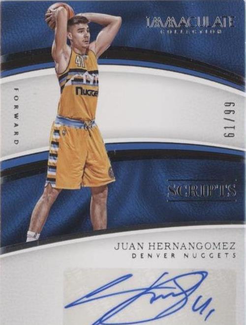 2016-17 Panini Immaculate Collection - Juan Hernangomez #SC-JHE