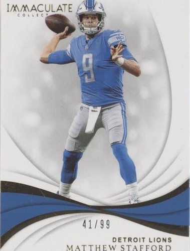 2019 Panini Immaculate Collection Matthew Stafford #33