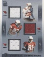2002 Pacific Crown Royale Frank Sanders Martay Jenkins Tywan Mitchell #2