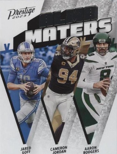 2023 Panini Prestige Aaron Rodgers Cameron Jordan Jared Goff #AM-9
