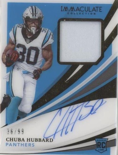 2021 Panini Immaculate Collection Chuba Hubbard #137