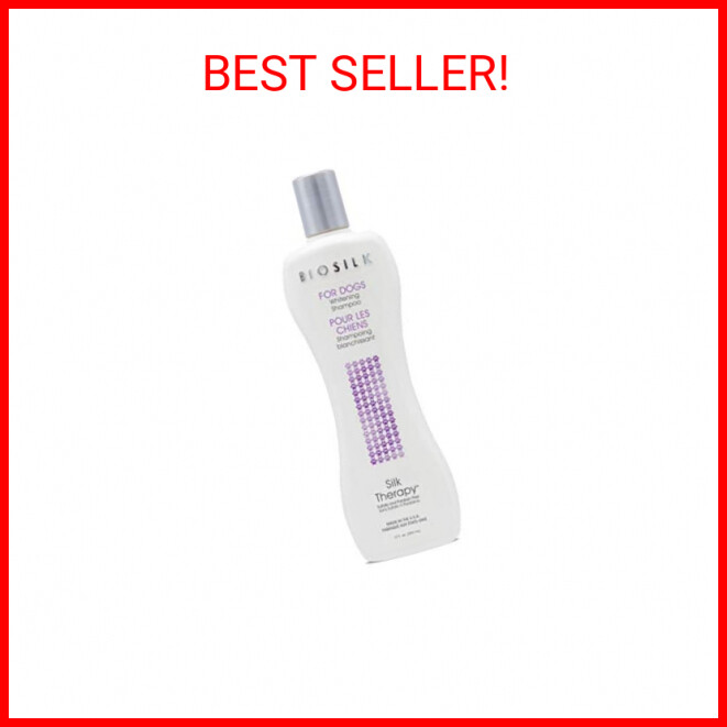 BioSilk for Dogs Silk Therapy Whitening Dog Shampoo Dogs Grooming Supplies, Dog