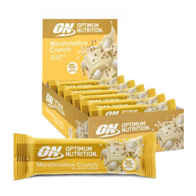ON Optimum Nutrition Protein Crunch Bar 10 x 65g High Protein Chocolate Bars Box