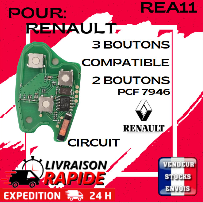 Circuit Carte ImprimÃ© Renault Pcf7946 3 Bts Compatible 2bts