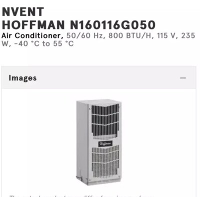 NVent Hoffman Enclosure Air Conditioner, 115V N160116G050