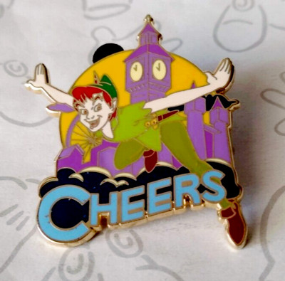 Peter Pan Cheers Knights & Lights London Paris ABD Adventures by Disney Pin