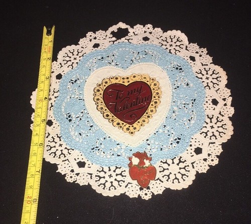 Vtg Valentines Day I Love you Card Paper Dolie 8