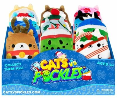 EXCLUSIVE Cats vs Pickles HOLIDAY Christmas Seasonal EDITION 4 inch Plush 12pack