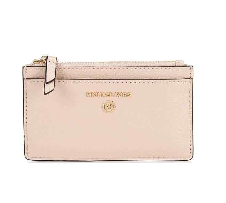 Michael Kors Pink Small Pebbled Leather Card Case 32F0GT9D6L187
