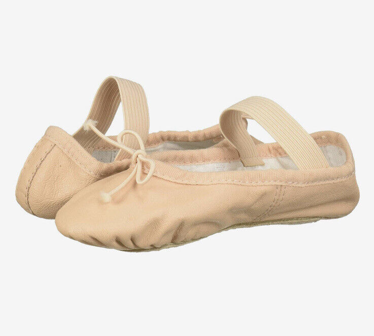 NWB Bloch Dance Toddler Dansoft Full Sole Leather Ballet Slipper/Shoe Pink Sz 7D