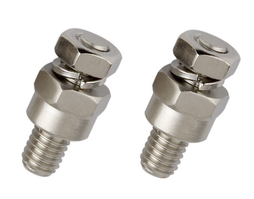 2pcs NEW Platinum Short Side Post Mount GM Battery Terminal Tap Extension USA 