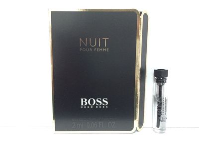 BOSS NUIT FEMME HUGO BOSS WOMEN SAMPLE VIAL 0.06 OZ 2 ML EAU DE PARFUM DAB-ON