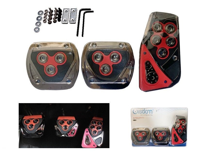 Copripedali Copri Pedali Auto Universali Freno Frizione Acceleratore Xc-1565 wis