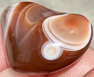 .3 Oz Lake Superior Agate Polished TOP SHELF Eye Bold Stunner Lsa