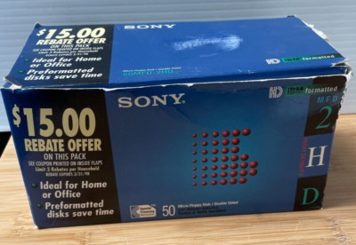 Sony 3.5'' High Density Floppy Diskettes Pack of 39