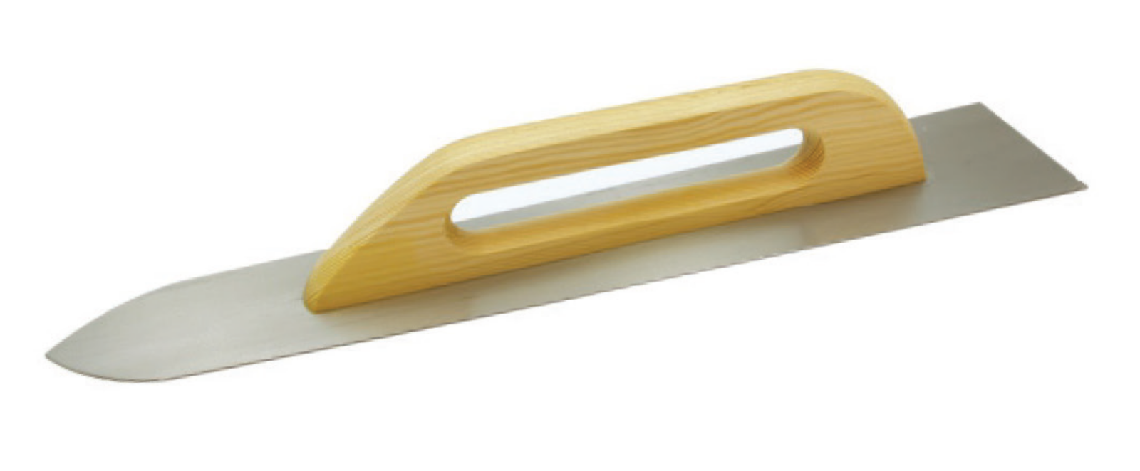 Stainless Steel Pointing Concrete Trowel 500mm / 1.2mm with Wood Handle