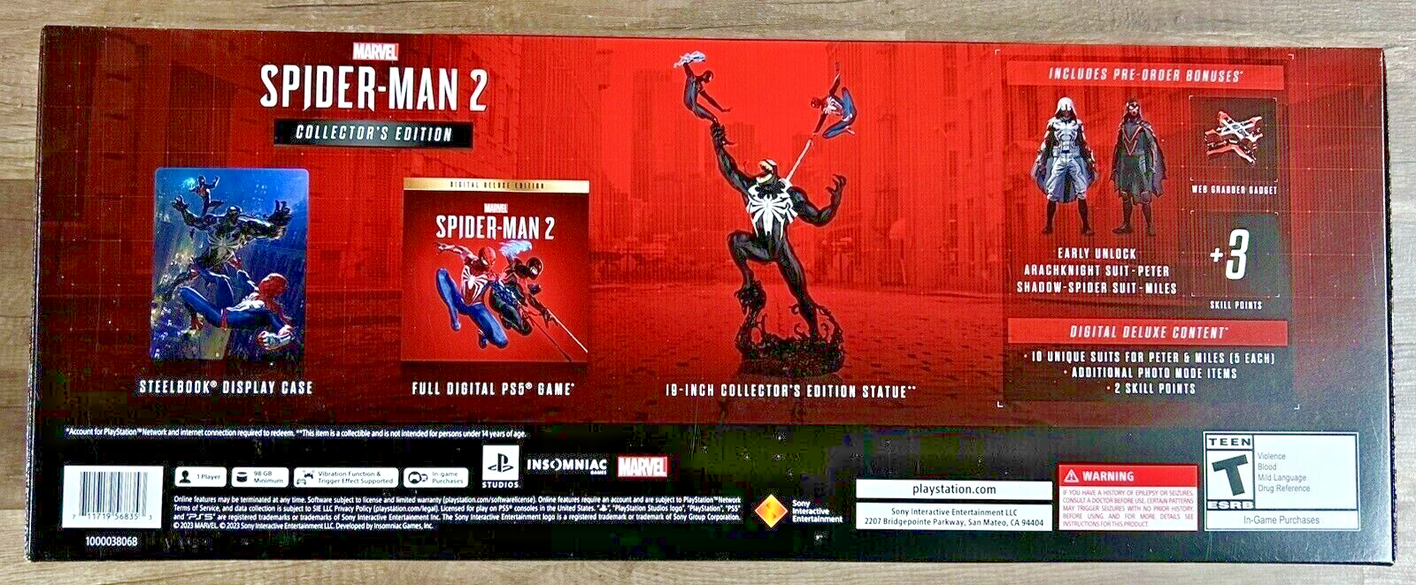 🕷️ Marvel Spider-Man Remastered PS5 Edition Sony Playstation 5 SpiderMan +  DLC