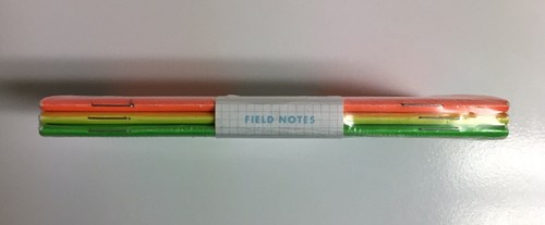 Field Notes Sealed Graph 3 Pack Neon Ice Pops Limited Edition 2010