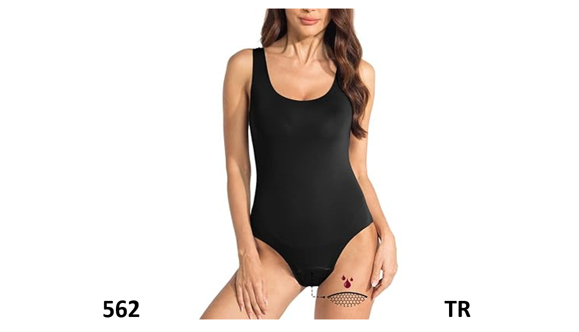 BATHKNIX Period Swimwear Suit Athletic- Teen Girls One Piece Black Sea-Black, XS