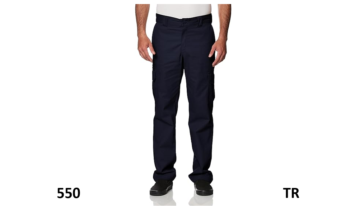 Essentials Men's Slim-Fit Stretch Cargo Pants Bottoms, Navy, 28W x 28L