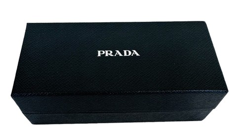 PRADA Black Sunglasses Eyeglasses Textured Case Gift Box Only As