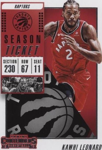 2018-19 Panini Contenders - Kawhi Leonard #97