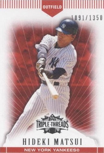 2007 Topps Triple Threads - Hideki Matsui #53