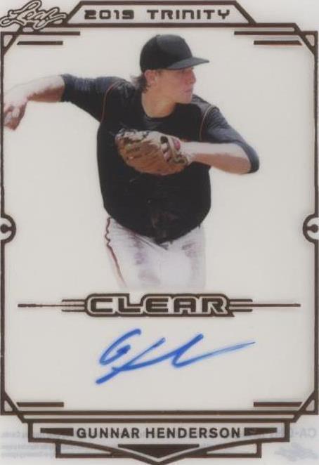 2019 Leaf Trinity - Gunnar Henderson #CA-GH1