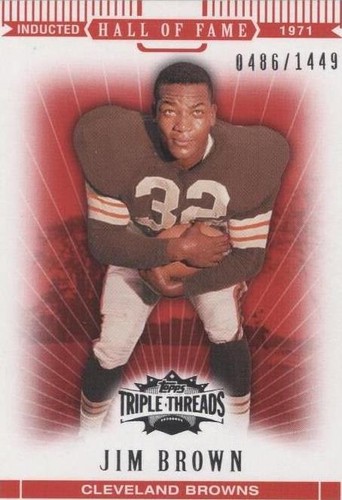 2007 Topps Triple Threads Jim Brown #83