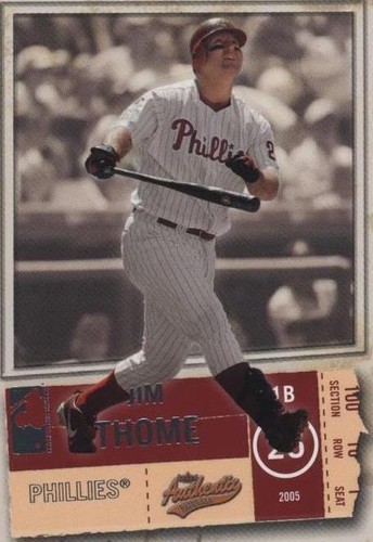 2005 Fleer Authentix - Jim Thome #59