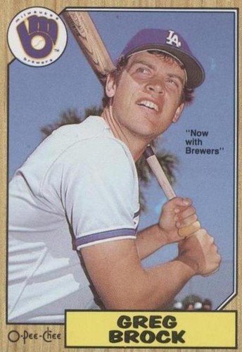 1987 O-Pee-Chee - Greg Brock #26