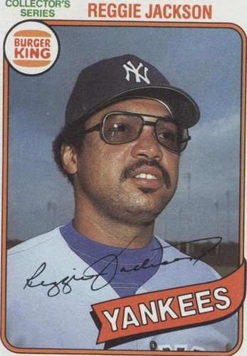 1980 Topps Burger King Pitch, Hit & Run - Reggie Jackson #17