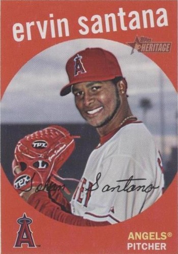 2008 Topps Heritage - Ervin Santana #354