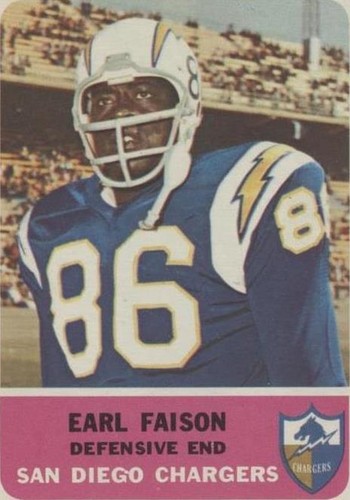 1962 Fleer Earl Faison #87