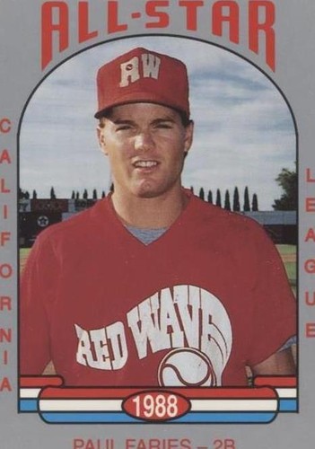 1988 Cal League California League All-Stars - Paul Faries #43
