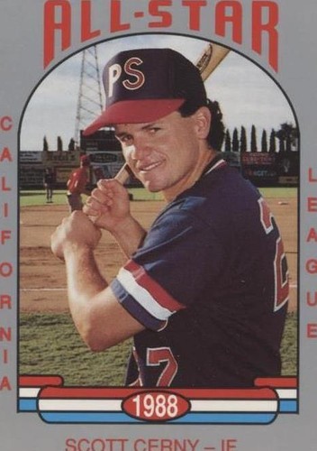 1988 Cal League California League All-Stars - Scott Cerny #33