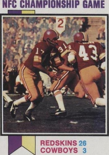 1973 Topps Billy Kilmer Larry Brown #137