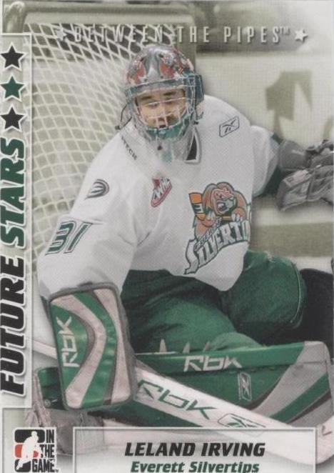 2007-08 In the Game Between the Pipes - Leland Irving #34