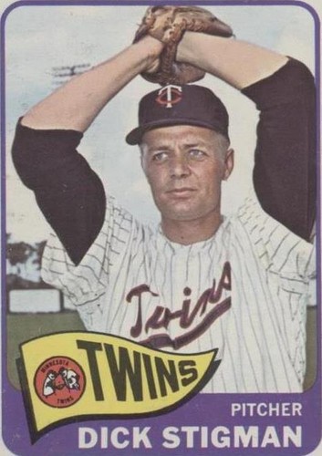 1962 TOPPS #532 DICK STIGMAN TWINS EX-MT SET BREAK 520562 (KYCARDS