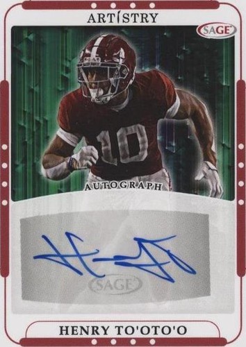 2023 SAGE Artistry Henry To'oto'o #ART-HT
