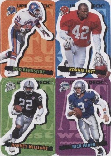 1995 Upper Deck Collector's Choice Update Harvey Williams Rick Mirer Rod Bernstine #82