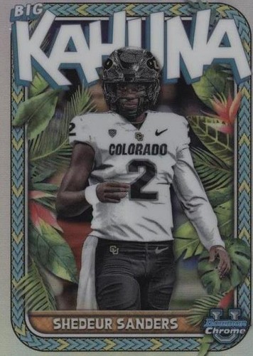 【しょう】Sanders MilitaryApron FrontDerby 2023 BOWMAN UNIVERSITY CHROME YELLOW REFRACTOR #16 SHEDEUR