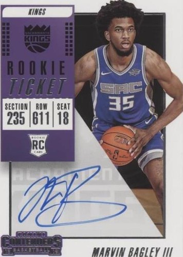 2018-19 Panini Contenders - Marvin Bagley III #112