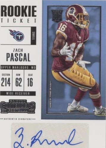 2017 Panini Contenders Zach Pascal #237