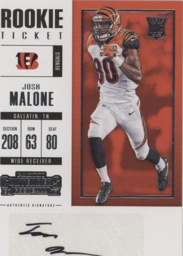 2017 Panini Contenders Josh Malone #142